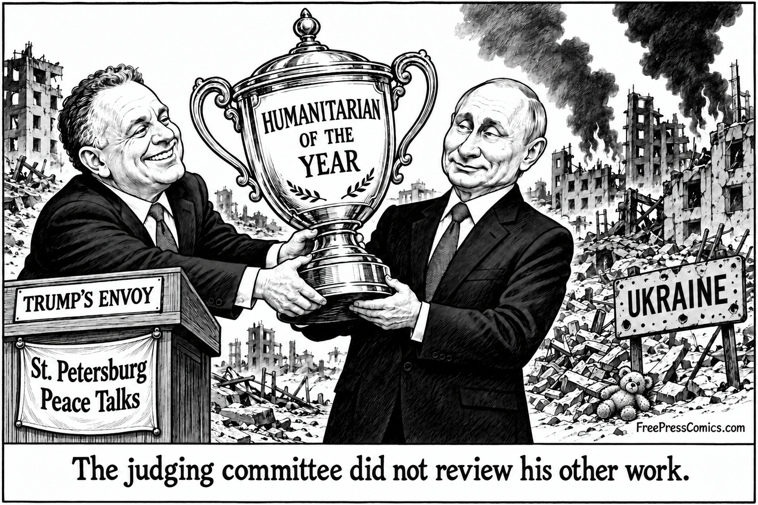 A humanitarian, as defined in St. Petersburg